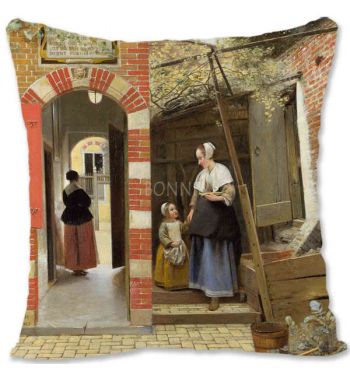 The Courtyard Of A House In Delft